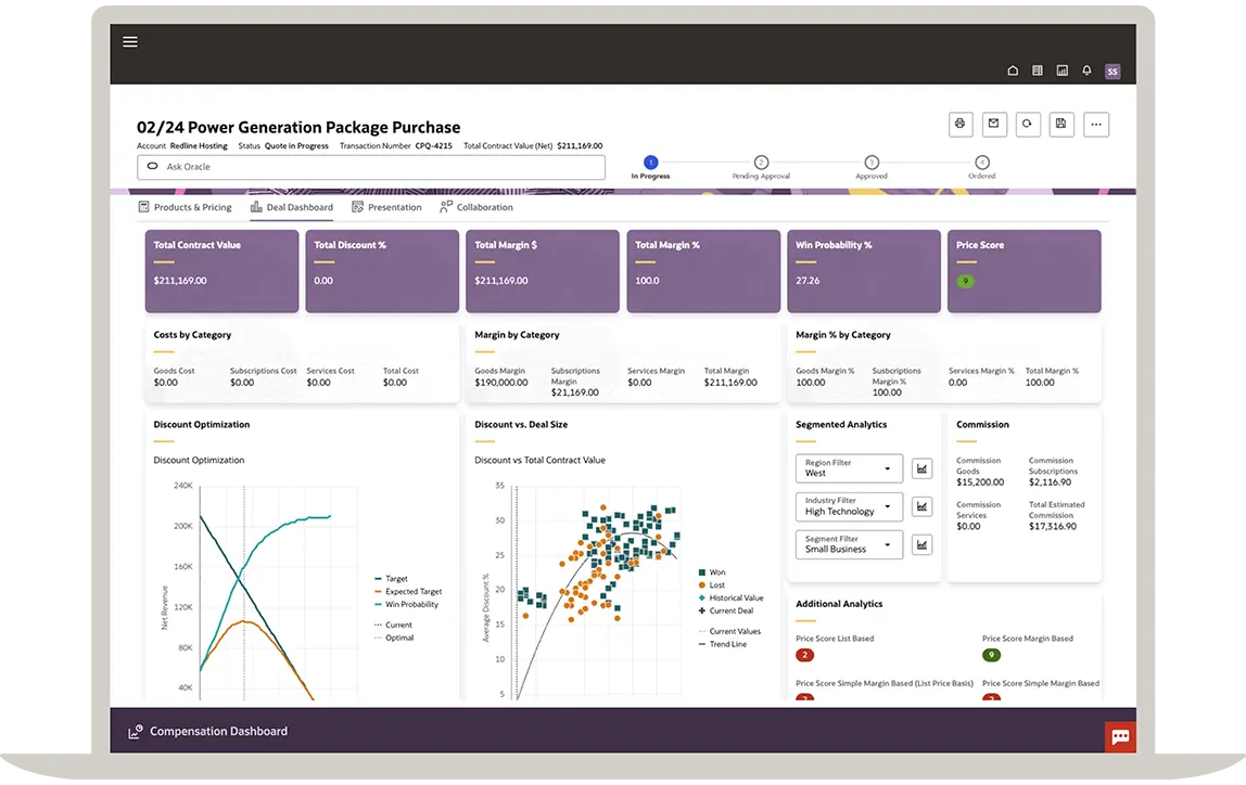 Oracle Fusion Sales AI-guided selling, forecasting, and quote-to-cash