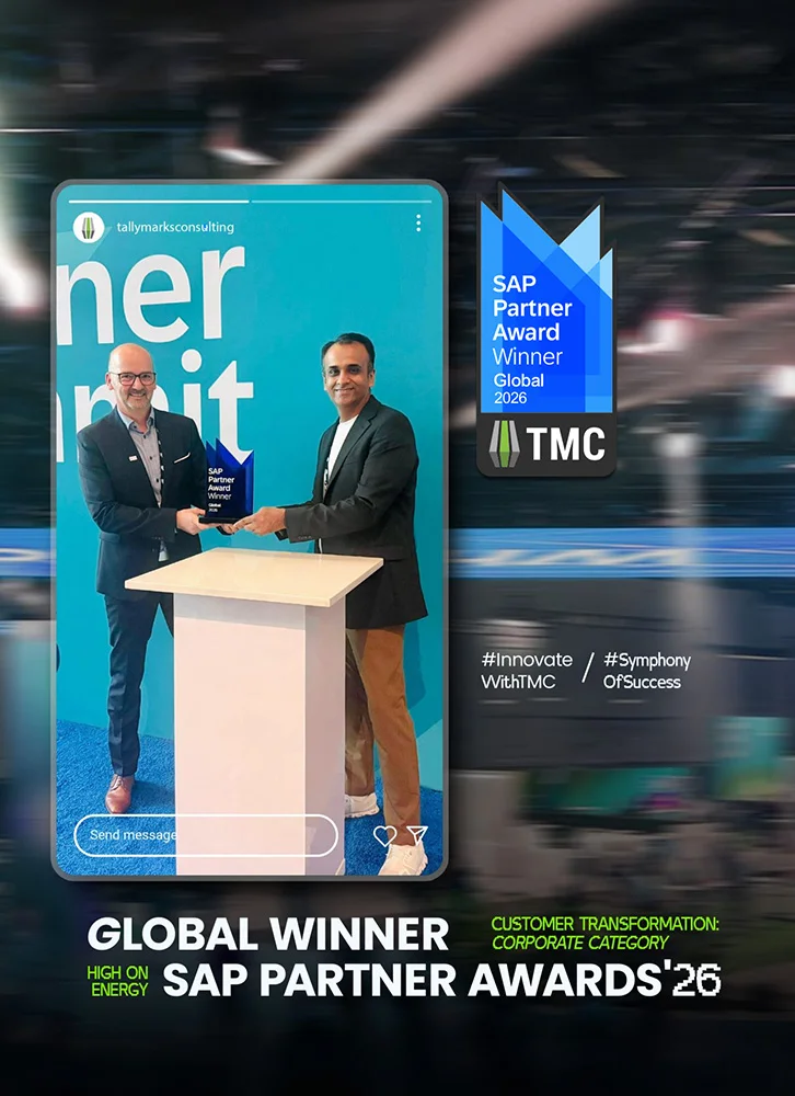 TMC SAP Partner Global Award Winner